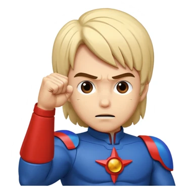 Mark from Battle of the Planets doing fist pump. sticker