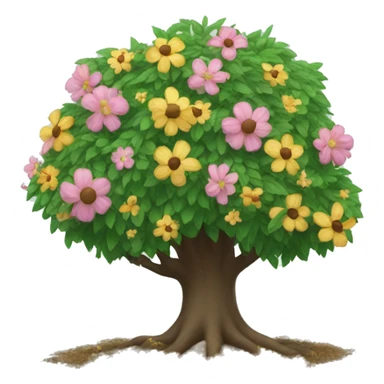 un árbol con flores  sticker