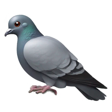 pigeon pondering an orb sticker