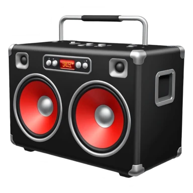 DJ loud speaker box stage 2d angle  sticker