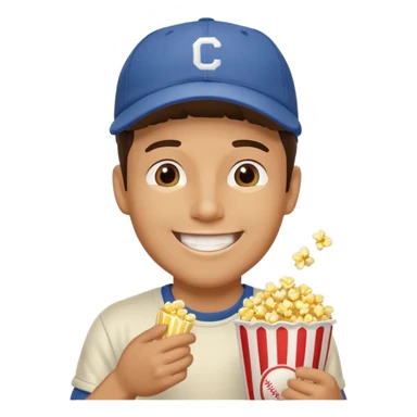 
a man enjoying a movie sticker