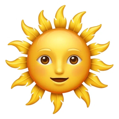 sun emoji ai sticker