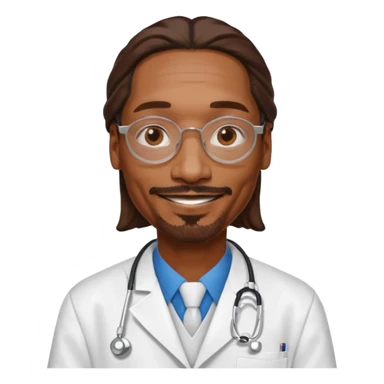 Snop dog as docter sticker