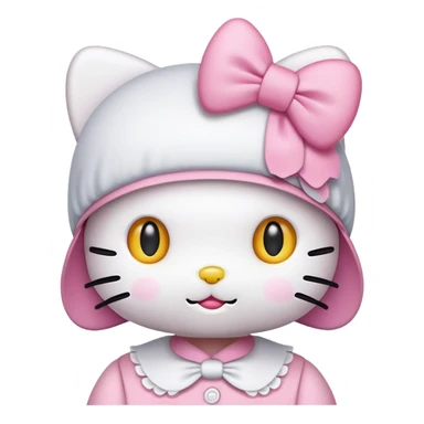 Hello Kitty with Bonnet sticker