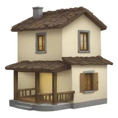 Casa con lazo sticker