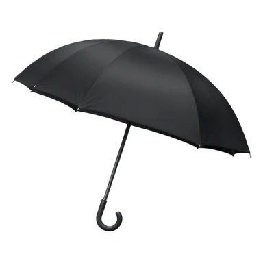 black umbrella emoji sticker