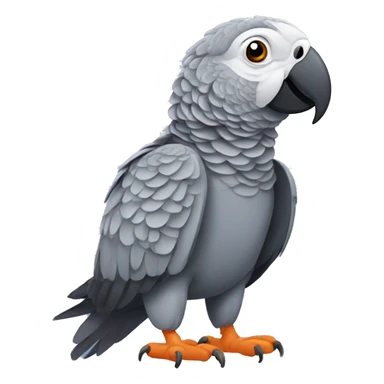 African grey parrot sticker