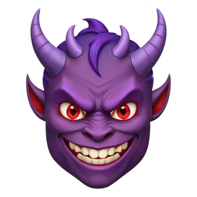 purple devil sticker