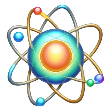 atom with visible outer shell showing valence electron sticker