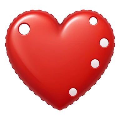 heart with a dotted border sticker