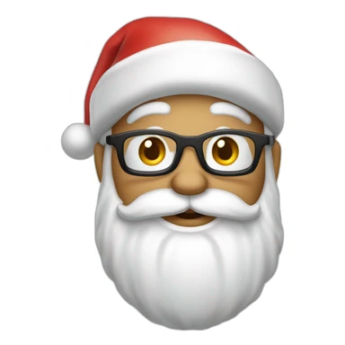 Santa Claus with renos  sticker