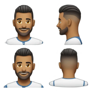 barber fade haircut sticker