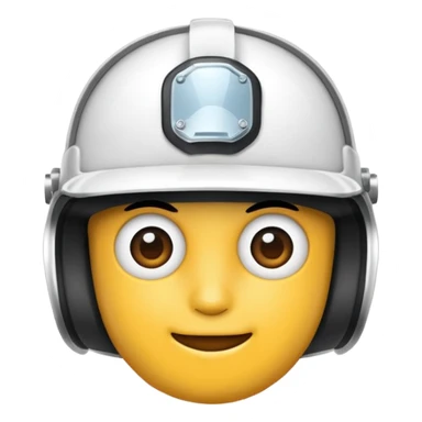 Casco blanco sticker