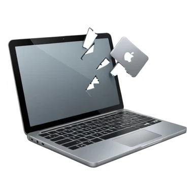 Throw laptop out of building emoji sticker