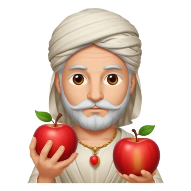 persian god with an apple sticker
