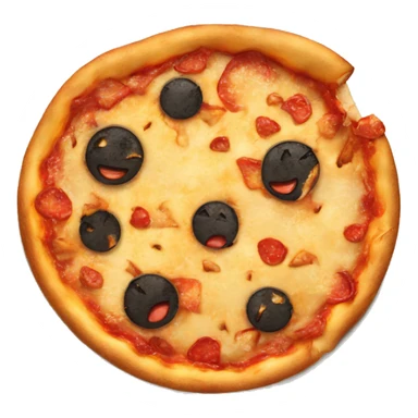 Burned pizza sticker