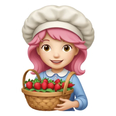 Strawberry shortcake character  sticker