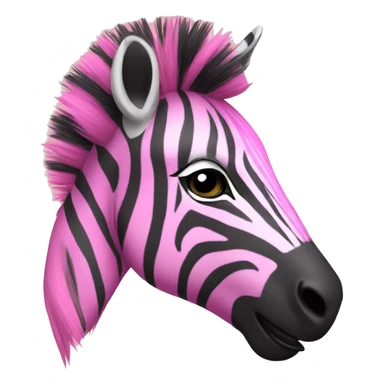 pink zebra sticker