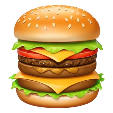 Smiling hamburger  sticker