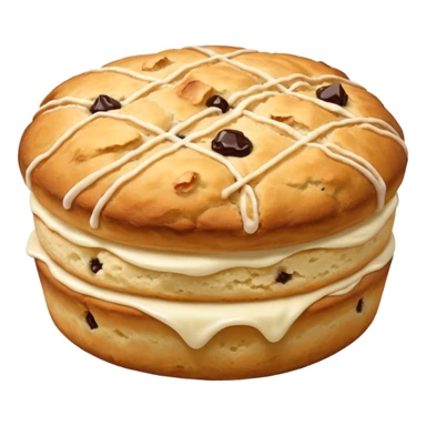 just one scone, no layers in the middle sticker