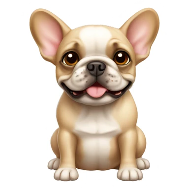 Creamy fawn french bulldog sticker