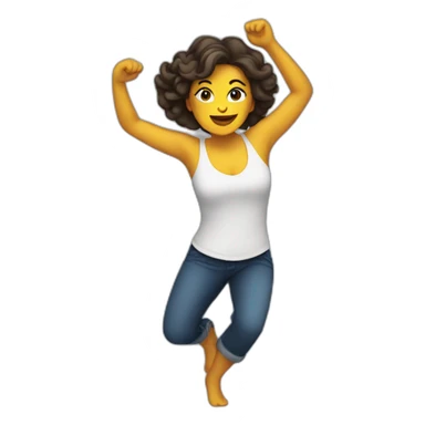 mujer bailando sticker
