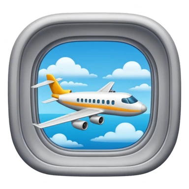 plane window sticker