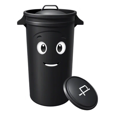 “PMO” text pasted onto a smell trash can  sticker