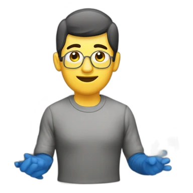 Técnico de color piel trigueño de PC con una netbook sticker