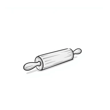 hand-drawn rolling pin sticker