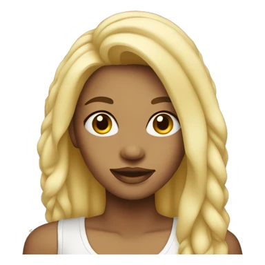 Blonde female with piercings sticker