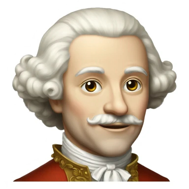 white aristocrat XVII century sticker