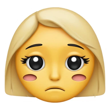 Depressed emo emoji sticker
