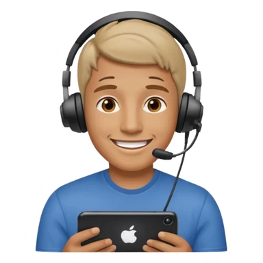 Man doing facetime sticker