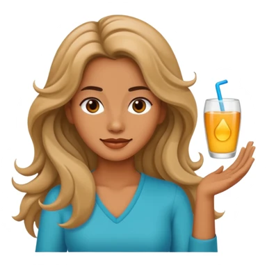 digital nomads long wave hair woman  sticker