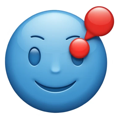 Emoji-style “No Internet” icon, blue Wi-Fi symbol, bottom-right small red circle with white X (close icon), glossy 3D emoji look, clean vector, transparent background. sticker