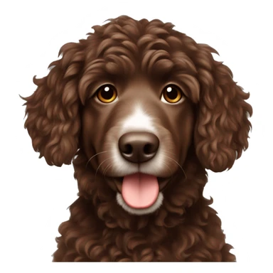Chocolate brown Aussie doodle sticker