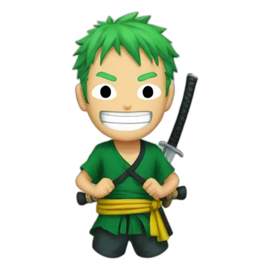 zoro one piece sticker