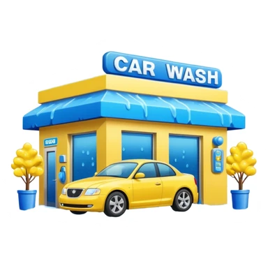 car wash shop sticker