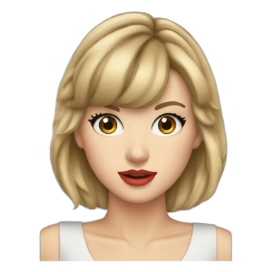 taylor swift face sticker