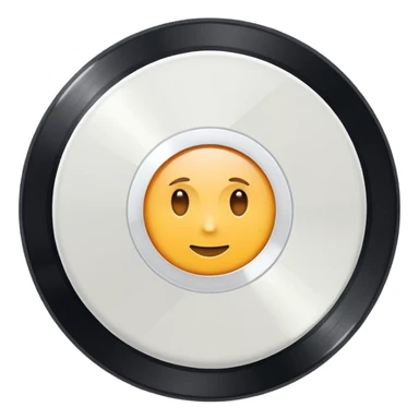 white vinyl record sticker