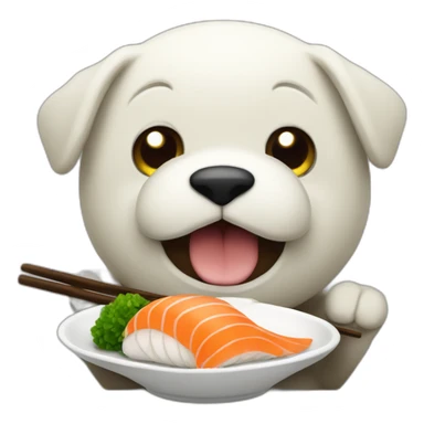 huggy waggy eating sushi sticker