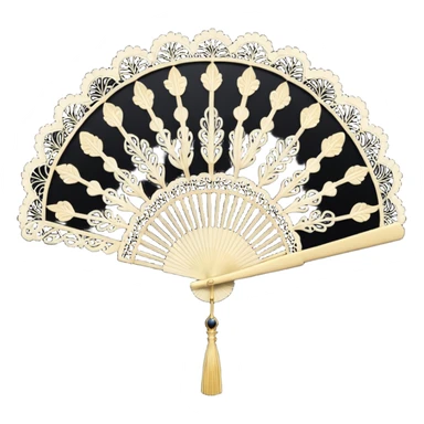 goth lace fan sticker