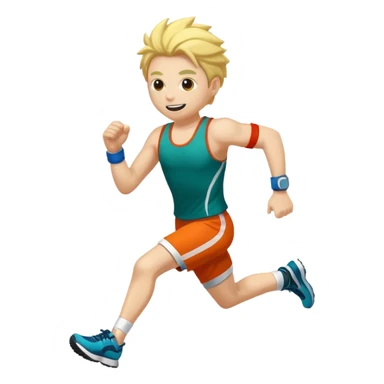 Create me an emoji where the word MHA IS AN EMOJI AND MHA is for a  running club sticker
