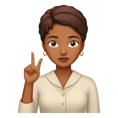 A woman who confidently and calmly talks about equality and justice sticker