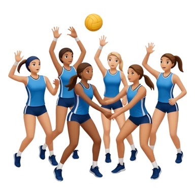 buatkan emoji yang mengandung unsur gym,volley,running sticker