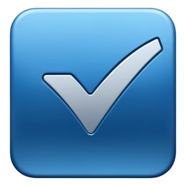 blue tick sticker