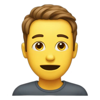 person thinks of food sticker