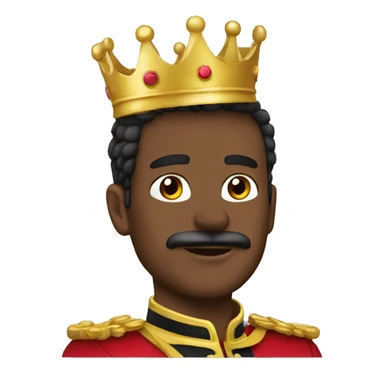 Principe con corona negra sticker