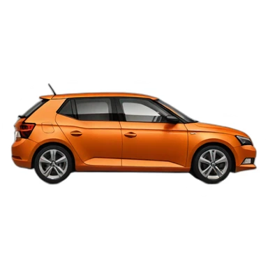 Skoda-fabia-orange sticker